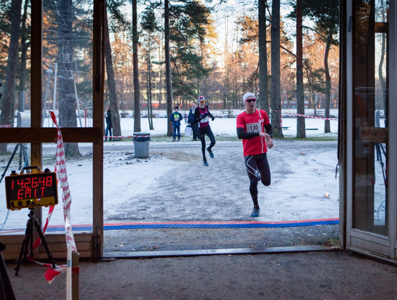 Målgang i Nyttårsløpet i 2014. Foto: Georg Bryn Målgang i Nyttårsløpet i 2014. Foto: Georg Bryn